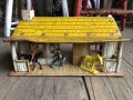 50s Vintage Marx Play Set Western House (B153)