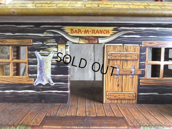 画像8: 50s Vintage Marx Western Play Set Toy Bar-M-Ranch (B154)