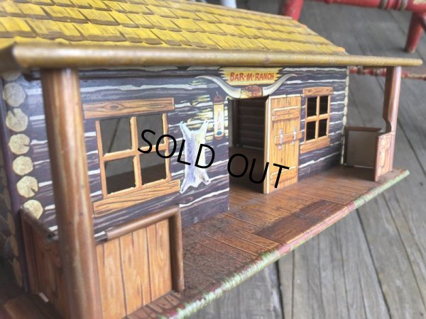 画像10: 50s Vintage Marx Western Play Set Toy Bar-M-Ranch (B154)