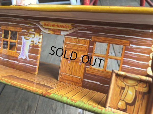 画像10: 50s Vintage Marx Western Play Set Toy Bar-M-Ranch (B155)