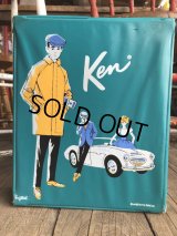 60s Vintage Mattel Barbie Ken Fashion Doll Case (B162)