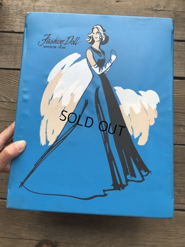 画像9: 60s Vintage Fashion Doll Wardrobe Trunk Case (B169)