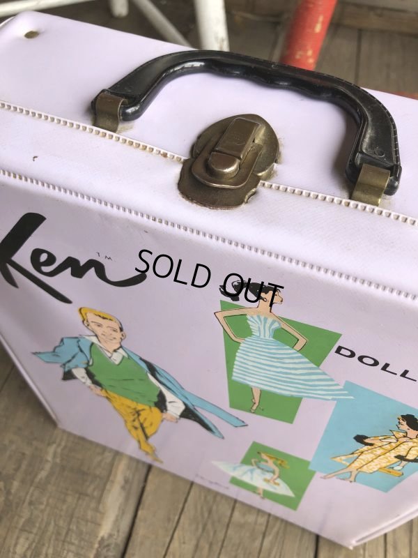 画像5: 60s Vintage Mattel Barbie Ken Fashion Doll Case (B163)