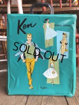 60s Vintage Mattel Barbie Ken Fashion Doll Case (B164)