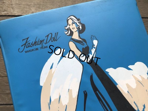 画像7: 60s Vintage Fashion Doll Wardrobe Trunk Case (B169)
