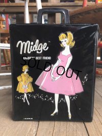 60s Vintage Mattel Barbie Midge Fashion Doll Case (B168)