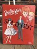 60s Vintage Mattel Barbie and Ken Fashion Doll Case (B166)