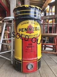 Vintage PENNZOIL Oil Drum Can Good Condition (B196)