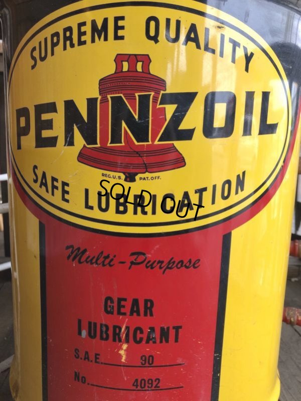 画像8: Vintage PENNZOIL Oil Drum Can Good Condition (B196)