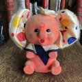 Vintage Polka dot Pink Elephant Piggy Bank (B197)