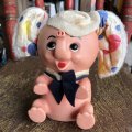 Vintage Polka dot Pink Elephant Piggy Bank (B198)