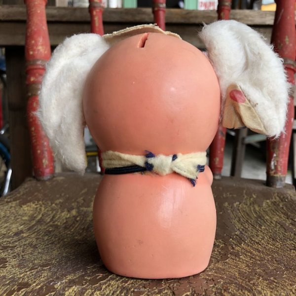 画像4: Vintage Polka dot Pink Elephant Piggy Bank (B198)