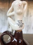 画像10: Vintage Japan Nude Naked Pin-up Girl Ceramic Decanter  Lay Off .. (B202)