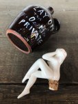 画像7: Vintage Japan Nude Naked Pin-up Girl Ceramic Decanter  Lay Off .. (B203)
