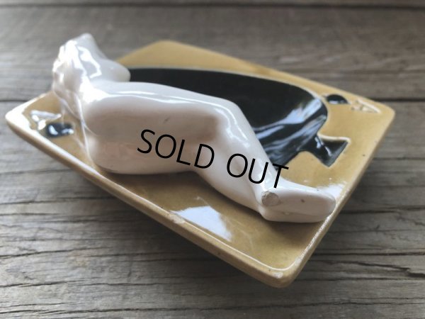 画像7: Vintage Japan Nude Naked Pin-up Girl Ceramic Ashtray (B201)