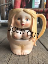 Vintage Japan Nude Naked Pin-up Girl Ceramic Mug (B200)