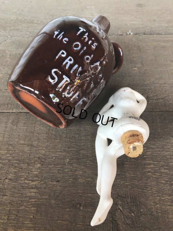 画像8: Vintage Japan Nude Naked Pin-up Girl Ceramic Decanter  Lay Off .. (B202)