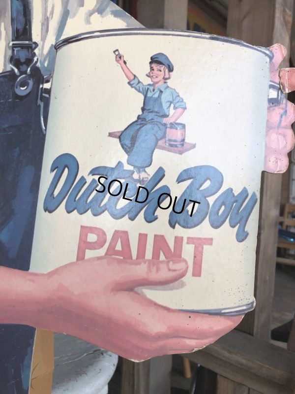 画像3: Vintage DUTCH BOY PAINTS Store Display Cardboard Sign (B205)