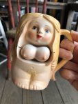 画像7: Vintage Japan Nude Naked Pin-up Girl Ceramic Mug (B200)