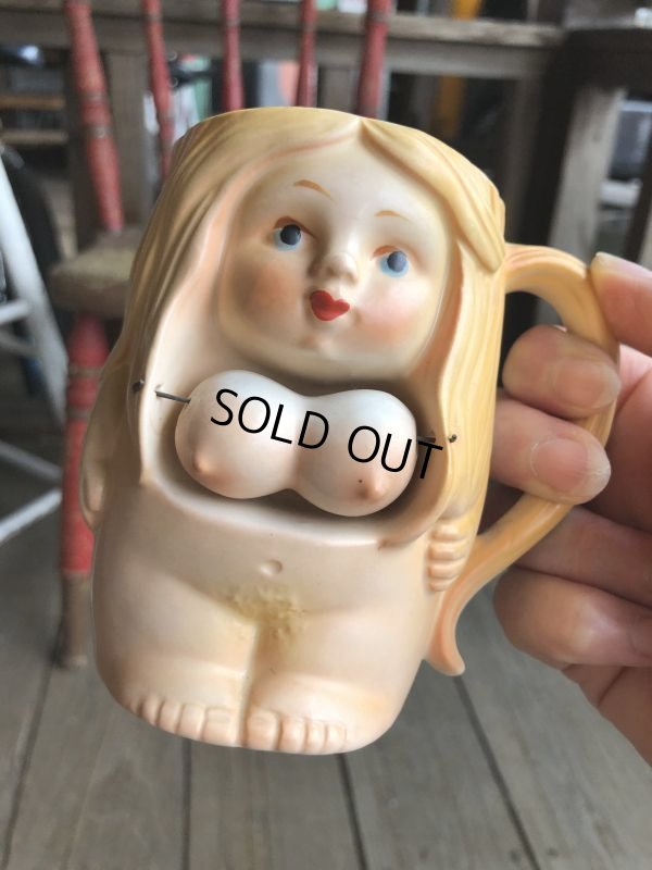 画像7: Vintage Japan Nude Naked Pin-up Girl Ceramic Mug (B200)