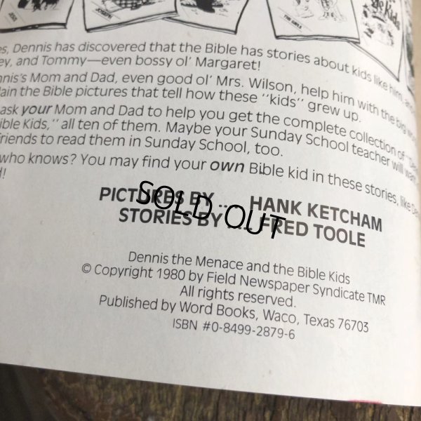 画像3: 80s Vintage Comic DENNIS THE MENACE Bible Kids (B214) 