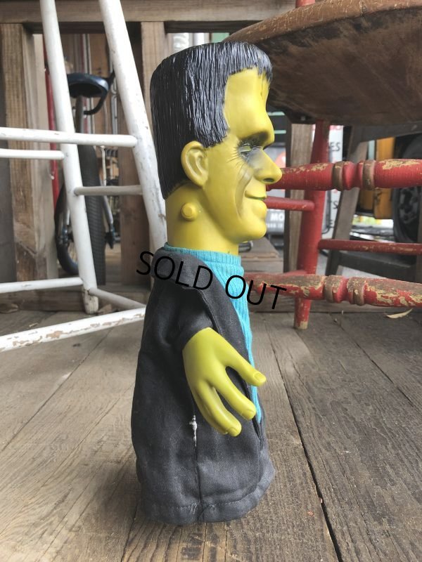 画像7: 60s Vintage Mattel The Munsters TV Show Herman Tanking Hand Puppet Doll (B216) 