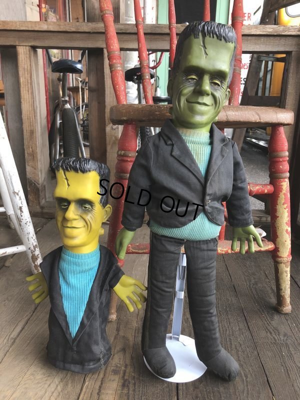 画像11: 60s Vintage Mattel The Munsters TV Show Herman Tanking Hand Puppet Doll (B216) 