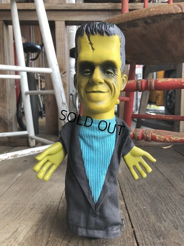 画像5: 60s Vintage Mattel The Munsters TV Show Herman Tanking Hand Puppet Doll (B216) 