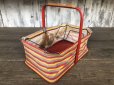 画像2: 40s Vintage Grocery Store Shopping Canvas Basket  (B219) (2)