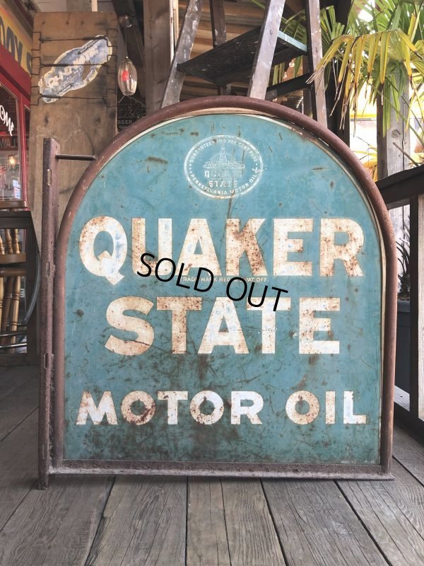 画像1: Vintage Quaker State Motor Oil Sign (B220)