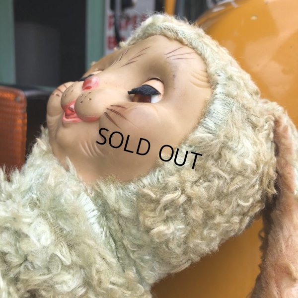 画像12: Vintage Rubber Face Doll Sleep Eyes Bunny (S799)