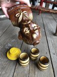 画像6: Vintage Drunk 4 Eyes Decanter Kwitcherbell Yankin w/shot glass SET (B223)