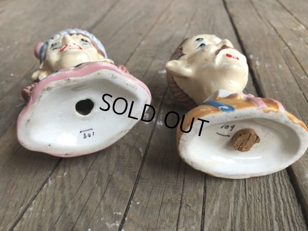 画像6: Vintage Drunk Man 4 Eyes Shakers S/P (B228)