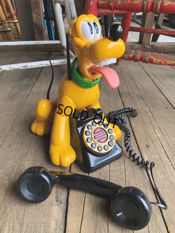 画像2: 90s Vintage Disney Pluto Phone (B232)