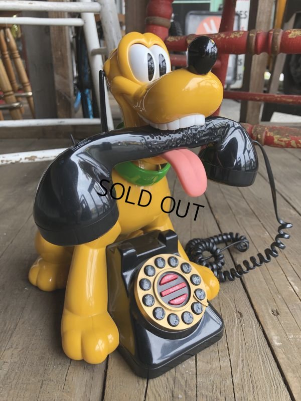 画像1: 90s Vintage Disney Pluto Phone (B232)