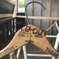 Vintage Antique Advertising Wood Hanger CARL J.J. SMITH (B254)
