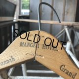 Vintage Antique Advertising Wood Hanger MANGER HOTEL (B237)