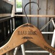画像1: Vintage Antique Advertising Wood Hanger RAAB BROS. (B253) (1)