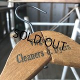 Vintage Antique Advertising Wood Hanger Virgnia Cleaners & Dyers (B235)