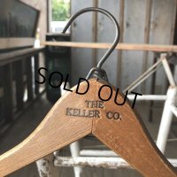 Vintage Antique Advertising Wood Hanger THE KELLER CO (B266)