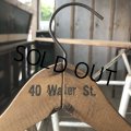 Vintage Antique Advertising Wood Hanger 40 Water ST. (B251)