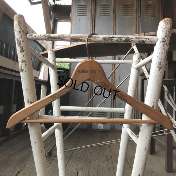 画像4: Vintage Antique Advertising Wood Hanger SCHIMMEL HOTELS (B261)