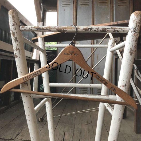 画像4: Vintage Antique Advertising Wood Hanger THE KELLER CO (B266)