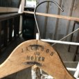 画像1: Vintage Antique Advertising Wood Hanger JACKSON AND MOYER (B252) (1)