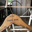 画像1: Vintage Antique Advertising Wood Hanger PARKER HOUSE (B257) (1)