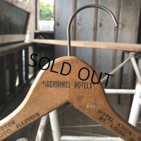 Vintage Antique Advertising Wood Hanger SCHIMMEL HOTELS (B261)