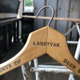 画像1: Vintage Antique Advertising Wood Hanger LANSTYAK (B264) (1)