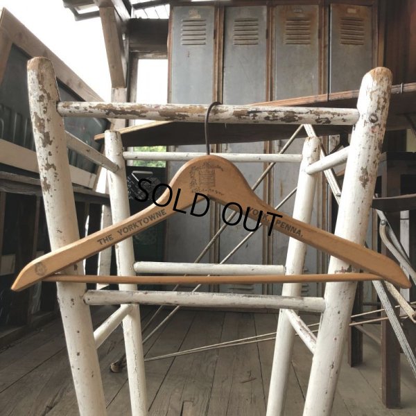 画像4: Vintage Antique Advertising Wood Hanger for a fresh STRT.STOP at a Hotel (B241)