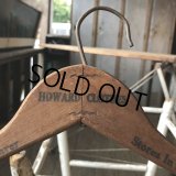 Vintage Antique Advertising Wood Hanger HOWARD CLOTHES (B246)