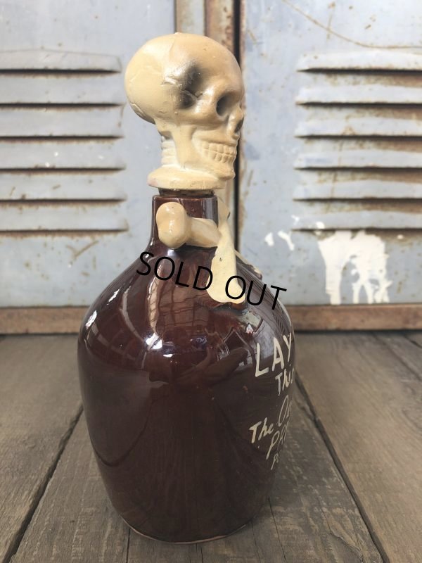 画像4: 50s Vintage JAPAN Skull Poison Bottle Decanter (B275)